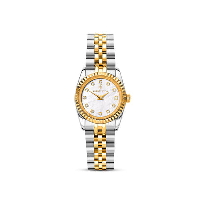 Mini Two Tone Pearl Link Belgravia 23 Watch - ENGRAVING TEST