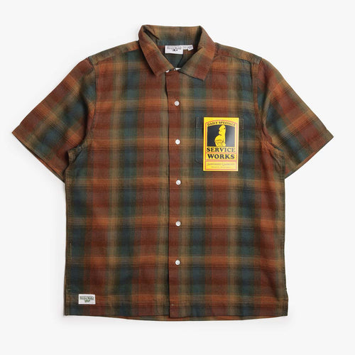 Service Works Plaid Resort Shirt