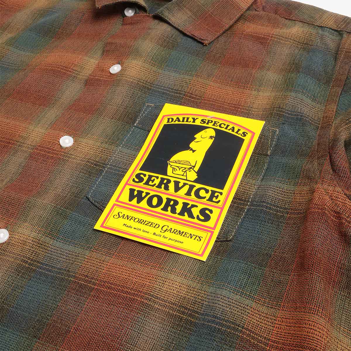 Service Works Plaid Resort Shirt