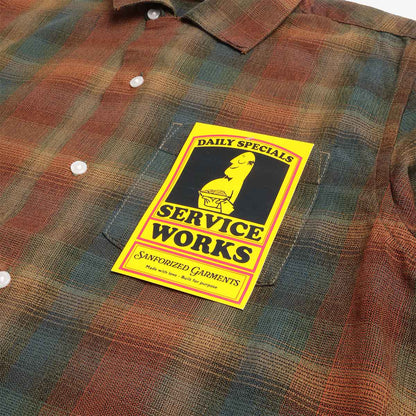Service Works Plaid Resort Shirt