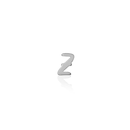 Fixed Charm - Handwritten Initial Charm (Silver)
