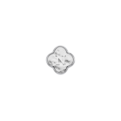 Molten Clover Charms (Silver) - Initials