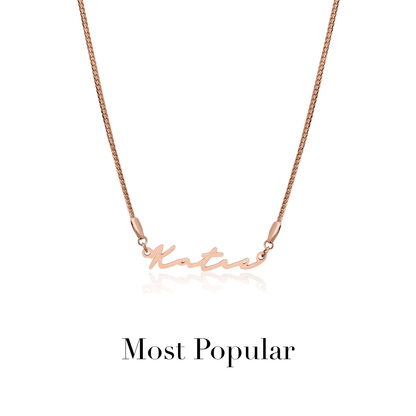 Signature Name Necklace - Rose Gold