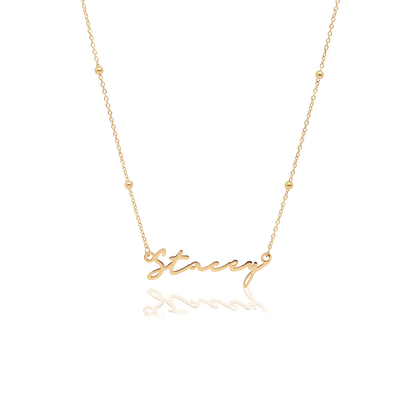 Signature Name Necklace - Gold
