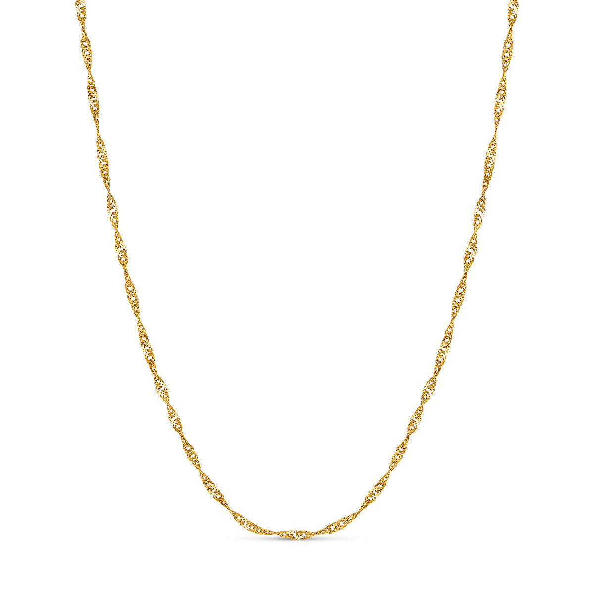 Double Fingerprint Heart Token Necklace (Gold)