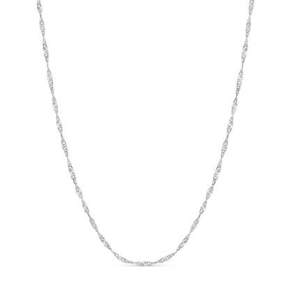 Organic Fingerprint Droplet Necklace (Silver)