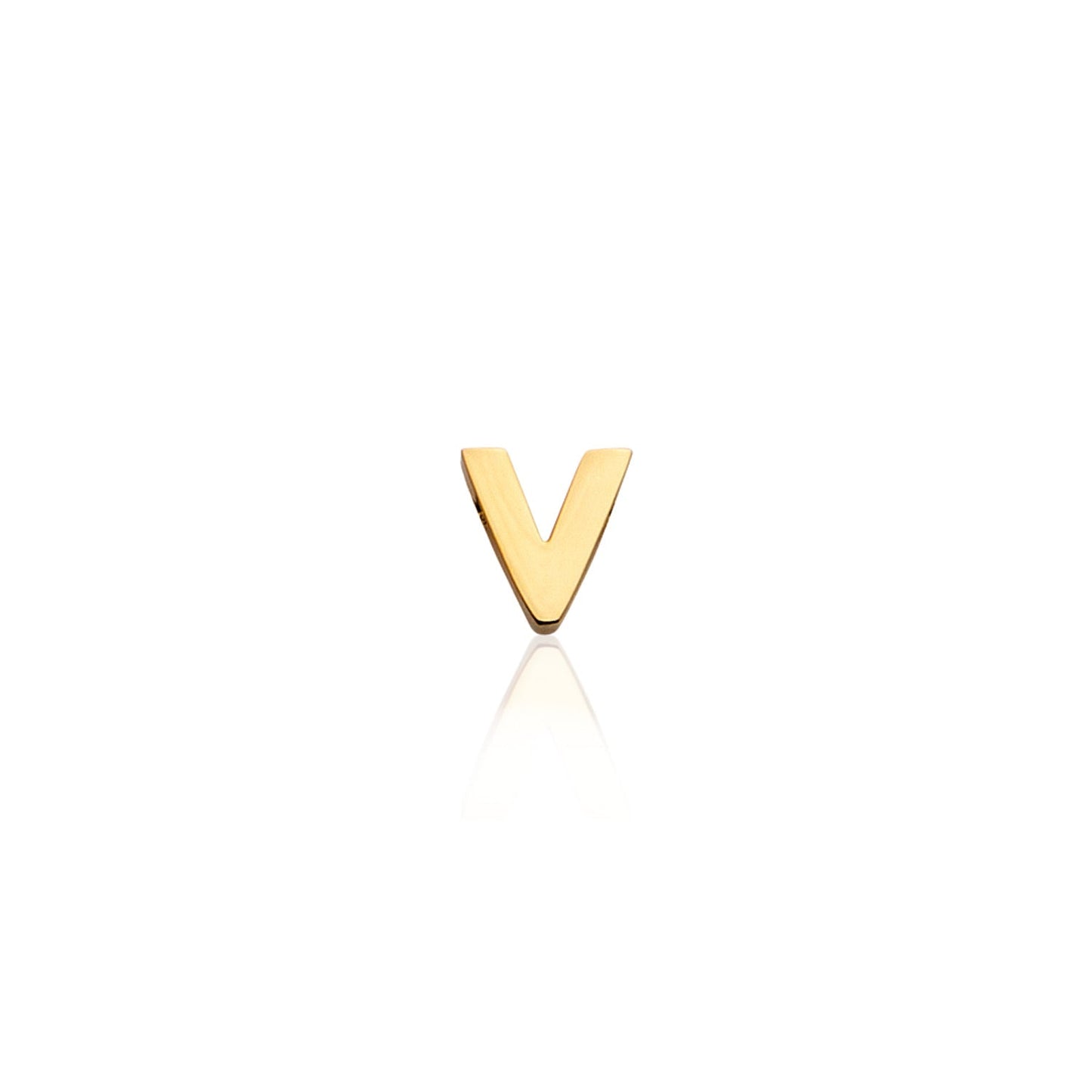Made Mine Mini Letter Sphere Chain Necklace (Gold)