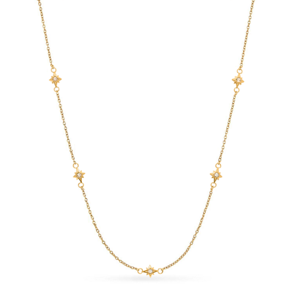 Ocean Charms Sardine Necklace (Gold)