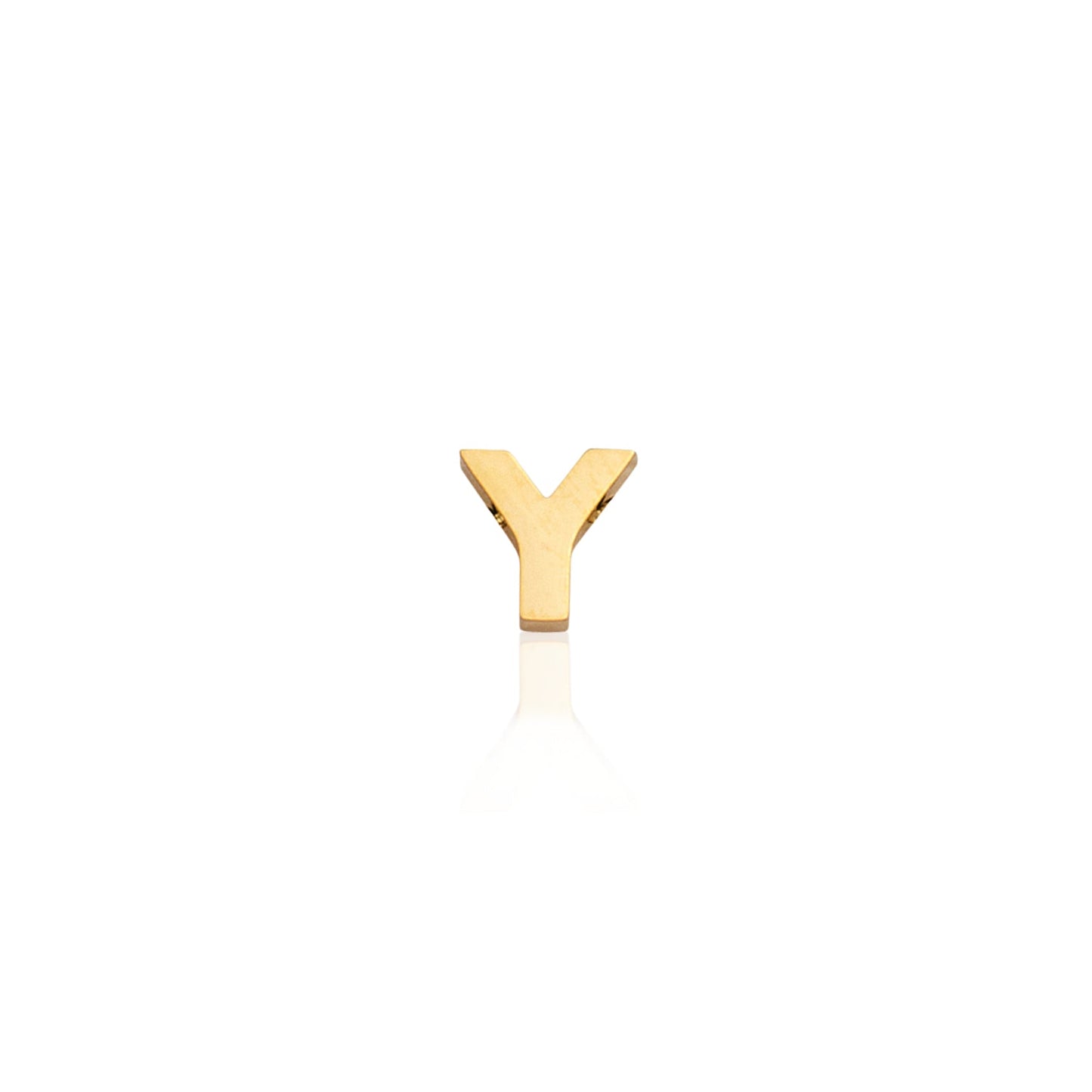 Made Mine Charms - Block Initial Charm (Gold)