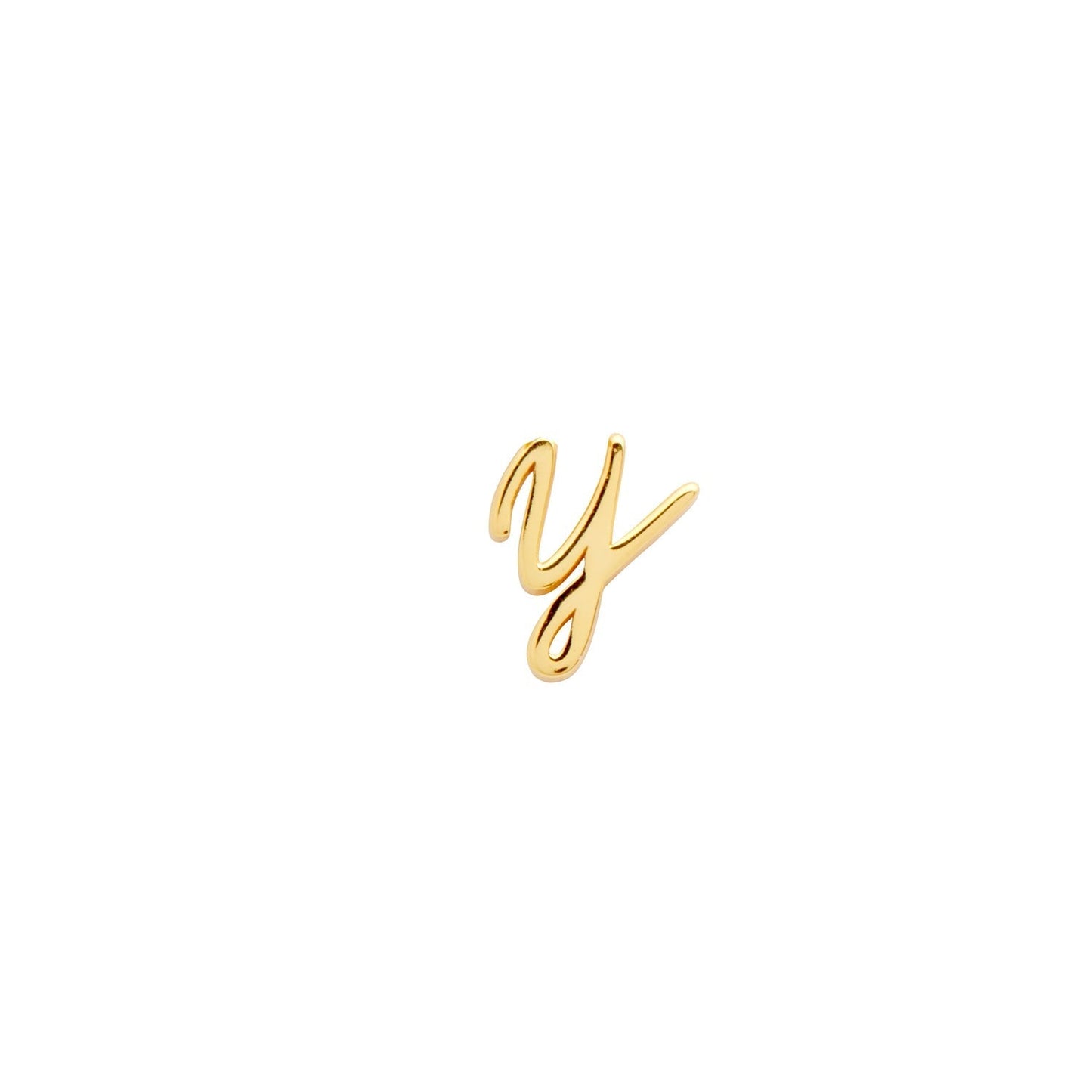 Signature Initial Stud Earring (Gold)