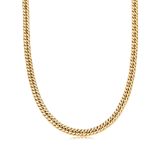 Curb Chain Necklace 18 in (Gold)