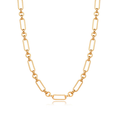Figaro Chain Necklace (Gold)