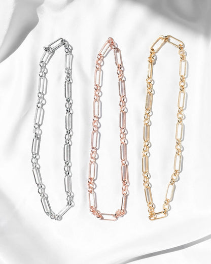 Figaro Chain Necklace (Gold)