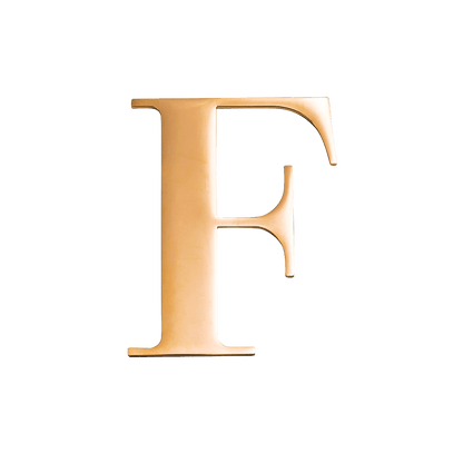 Gold Small Metal Letter