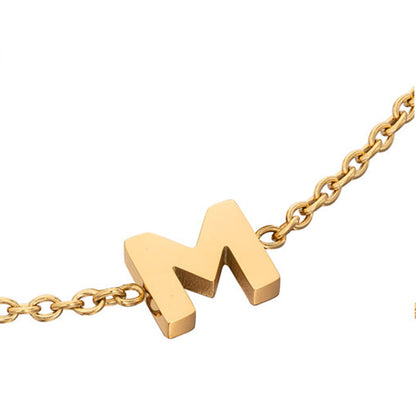 Made Mine Initial Anklet (Gold)