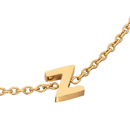 Made Mine Initial Anklet (Gold)