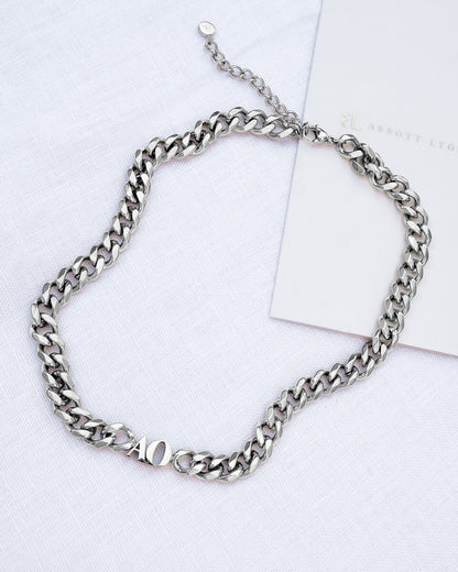 Initial Curb Set (Silver)