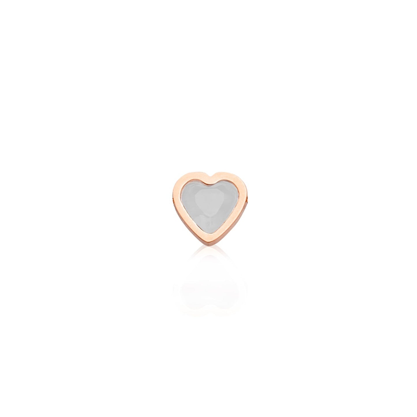 Made Mine Charms - Heart Birthstone Charms (Rose Gold)