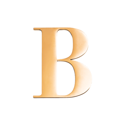 Large Metal Letters - Gold