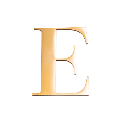 Small Metal Letter Pins (Gold)