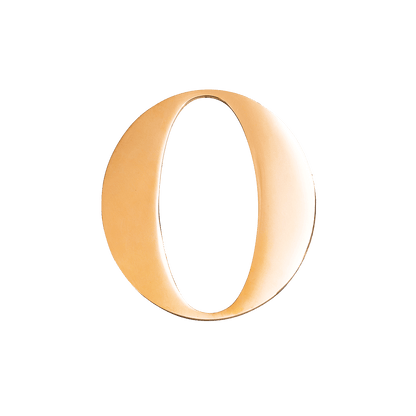 Small Metal Letter Pins (Gold)