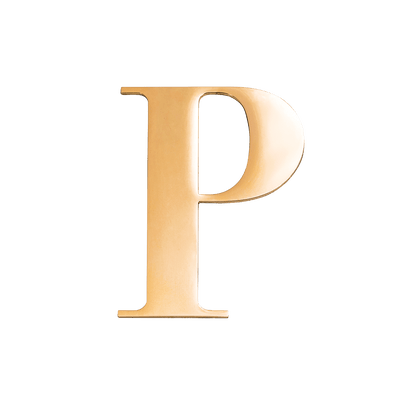 Custom Figaro Icon - Initial (Gold)