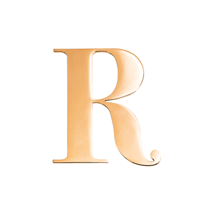 Small Metal Letter Pins (Gold)