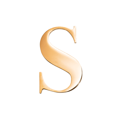 Small Metal Letter Pins (Gold)