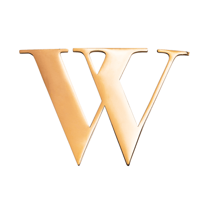 Large Metal Letters - Gold