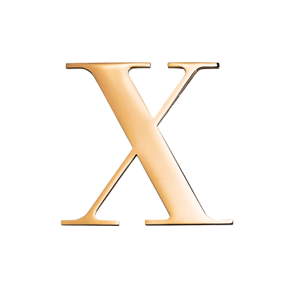 Large Metal Letters - Gold