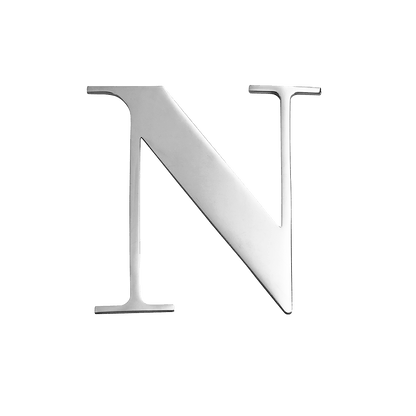 Large Metal Letters - Silver