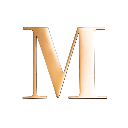 Large Metal Letters - Silver