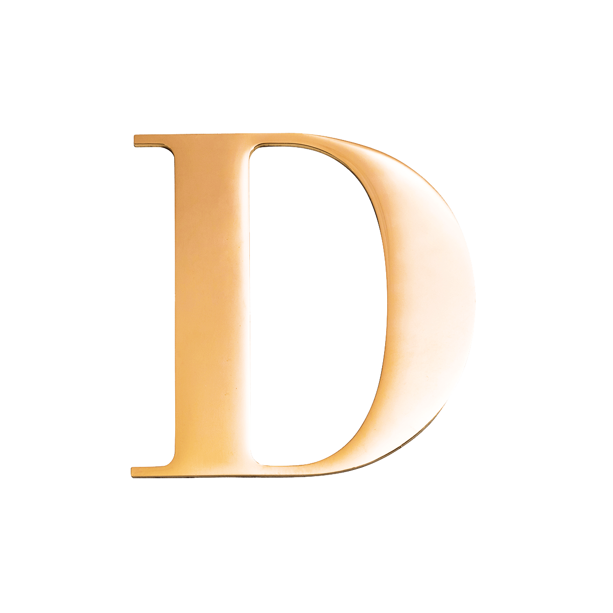 Metal Key Ring Letter (Gold)