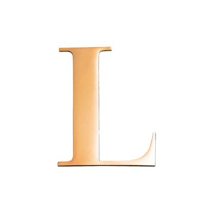 Metal Key Ring Letter (Gold)