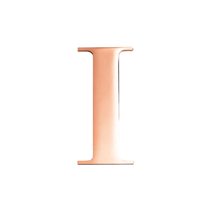 Rose Gold Small Metal Letter