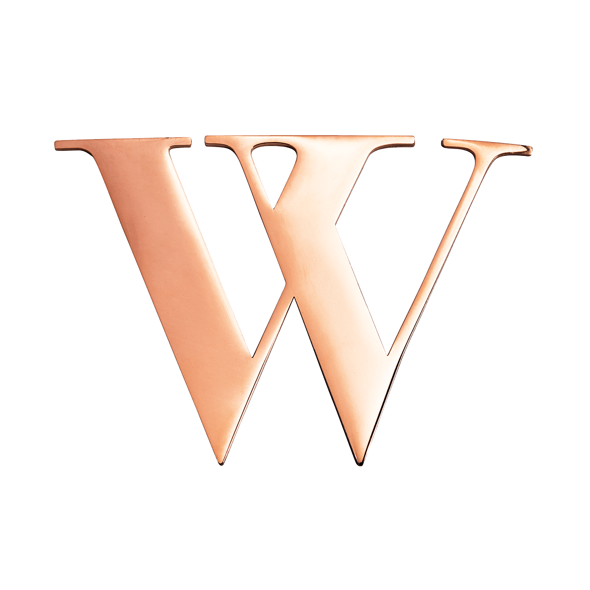 Rose Gold Small Metal Letter