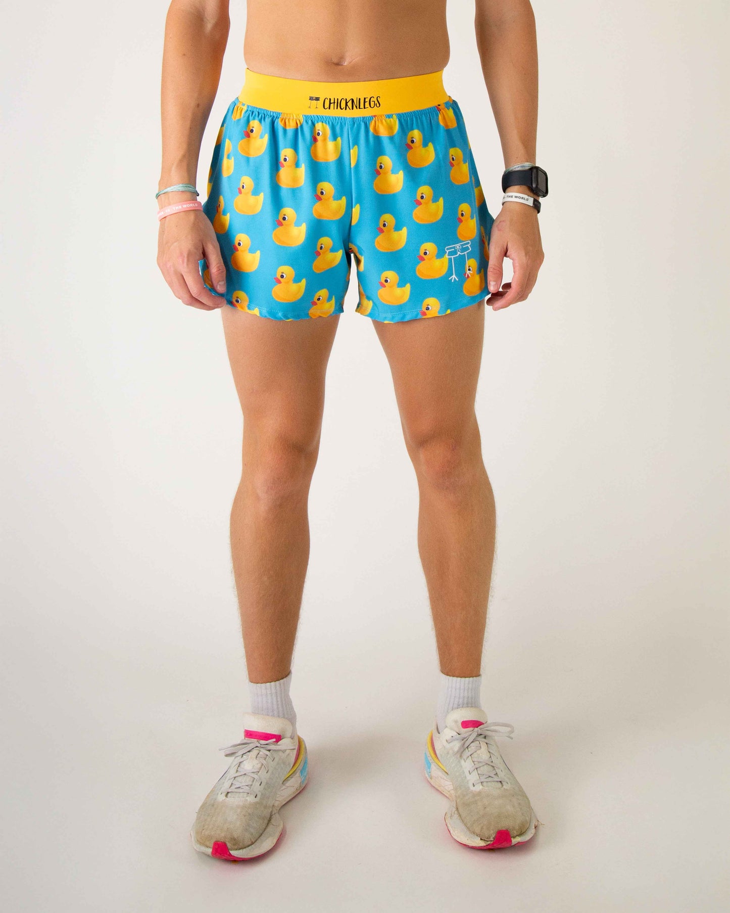 Men's Rubber Ducky 4" Half Split Shorts