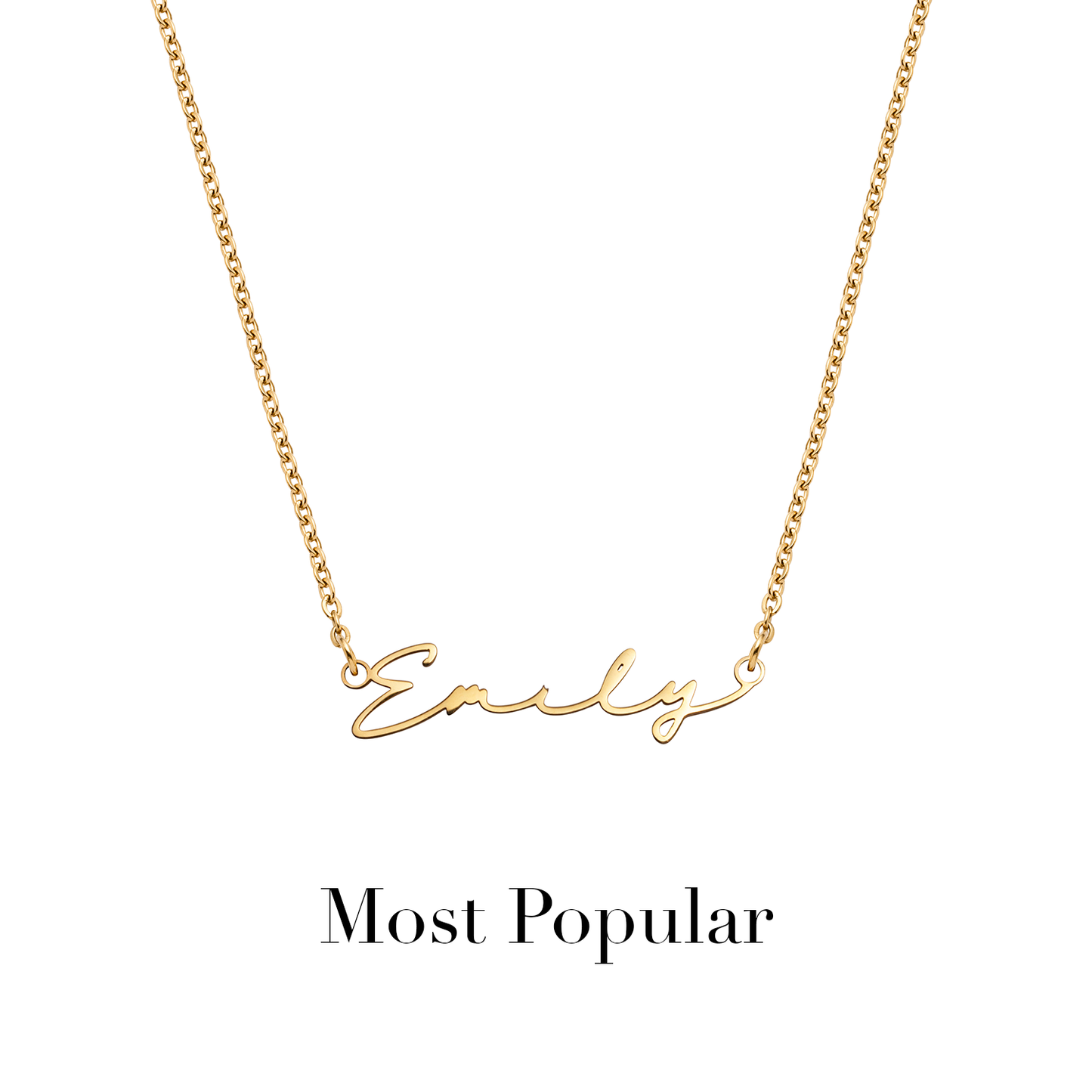 Signature Name Necklace - Gold