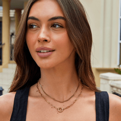 Cordelia Gold Crystal Necklace