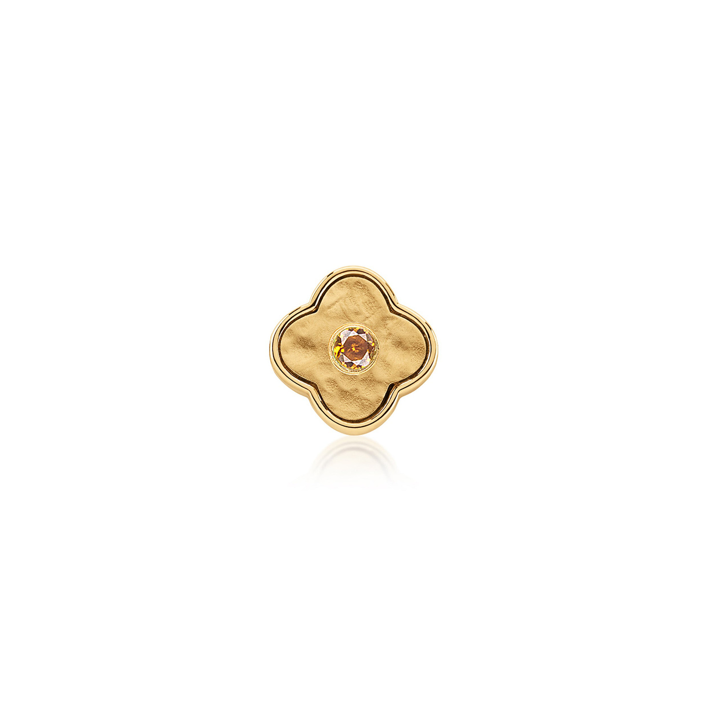 Molten Clover Charms (Gold) - Birthstones