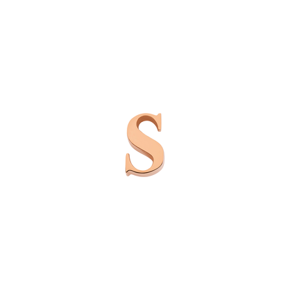 Made Mine Charms - Didot Initial Charm (Rose Gold)