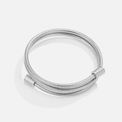 Twisted Silver Bracelet