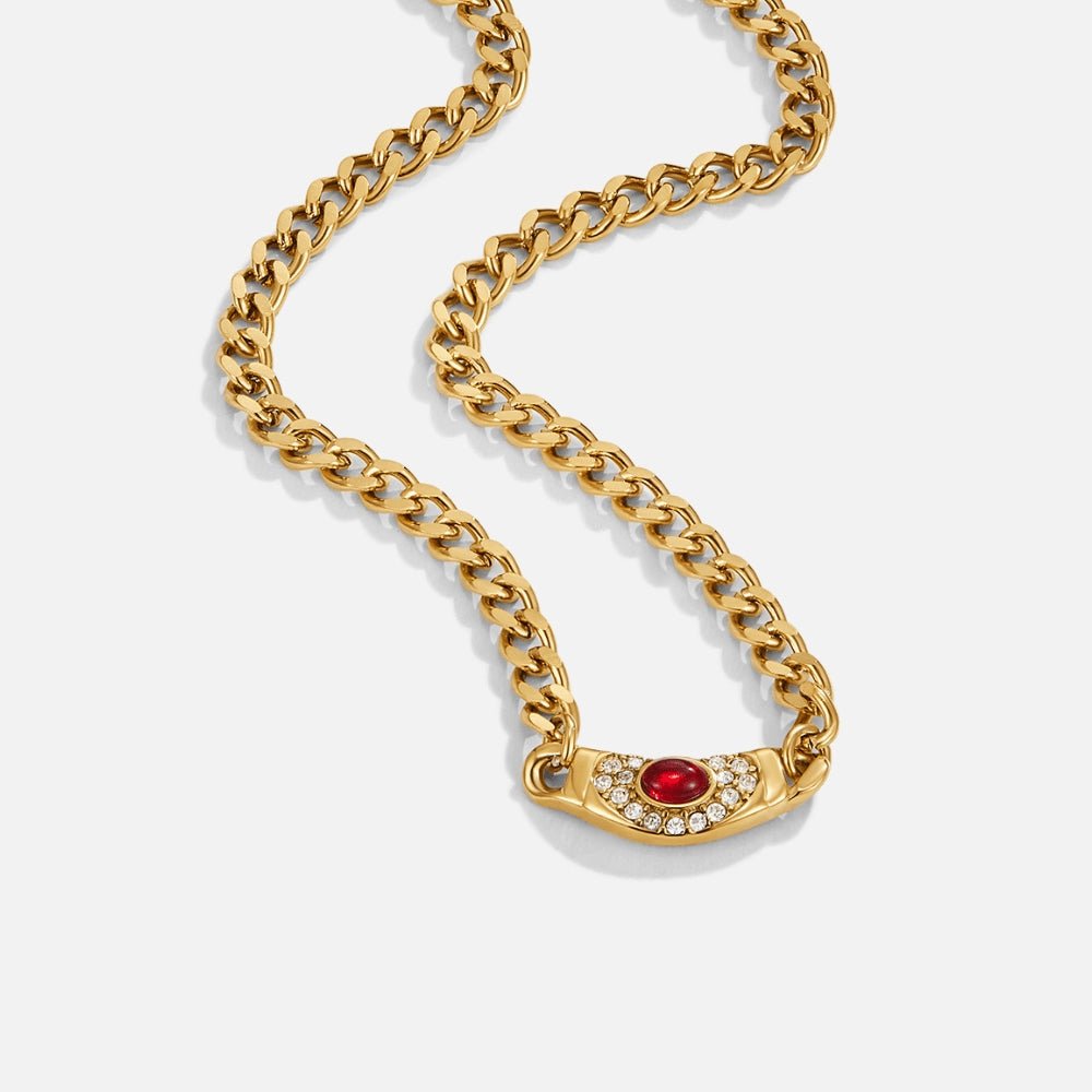 Vintage Cleopatra Gold Necklace